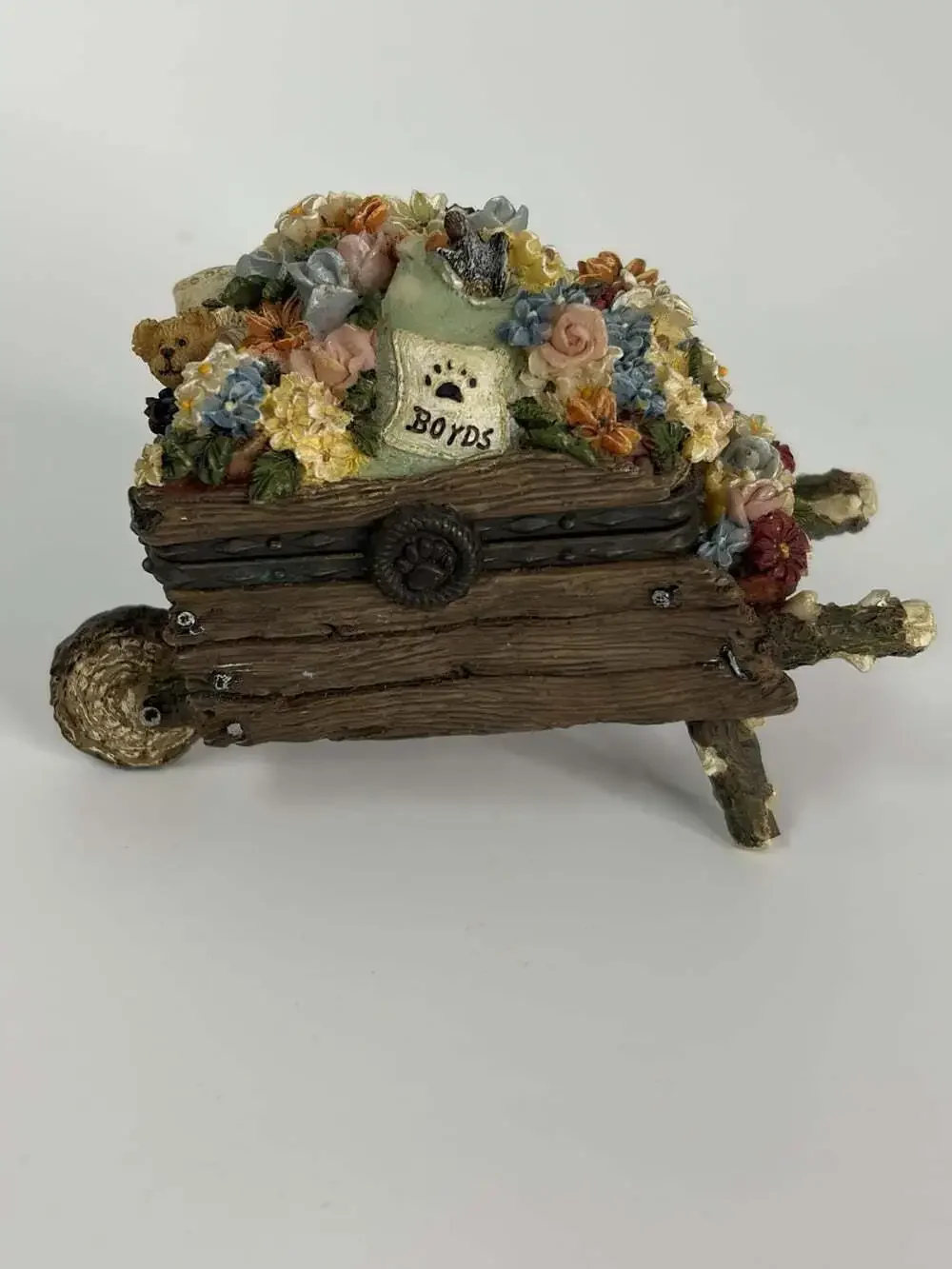 Boyds Bear Trinket Box Uncle Bean's Treasure Boxes How Does Your Garden Grow